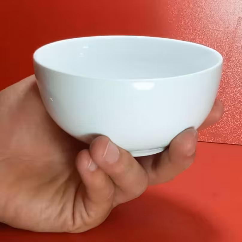 کاسه ماست خوری چینی  سفید 