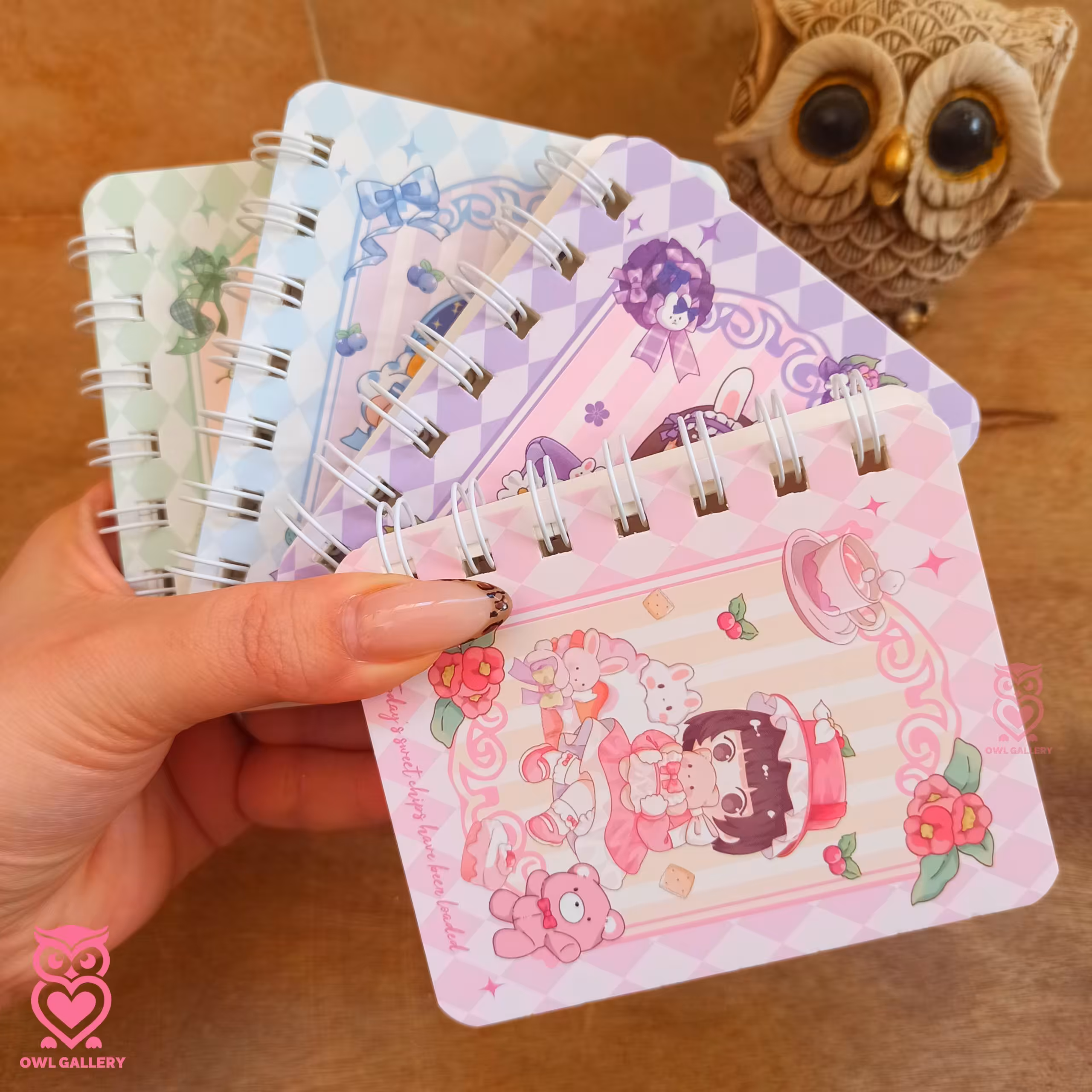 دفترچه یادداشت سیمی طرح دختر انیمه