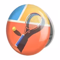 آینه جیبی خندالو طرح تنیس Tennis مدل تاشو کد 14598