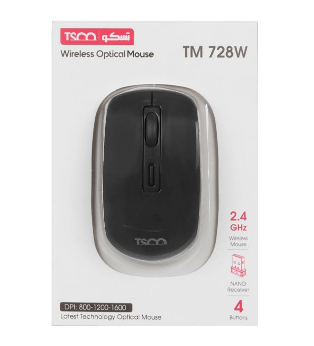 ماوس بی سیم تسکو مدل TM 728W