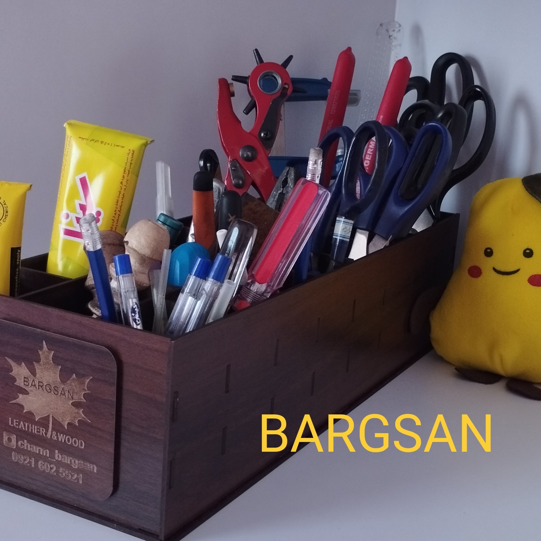 جعبه چوبی mdf ابزار  برگسان