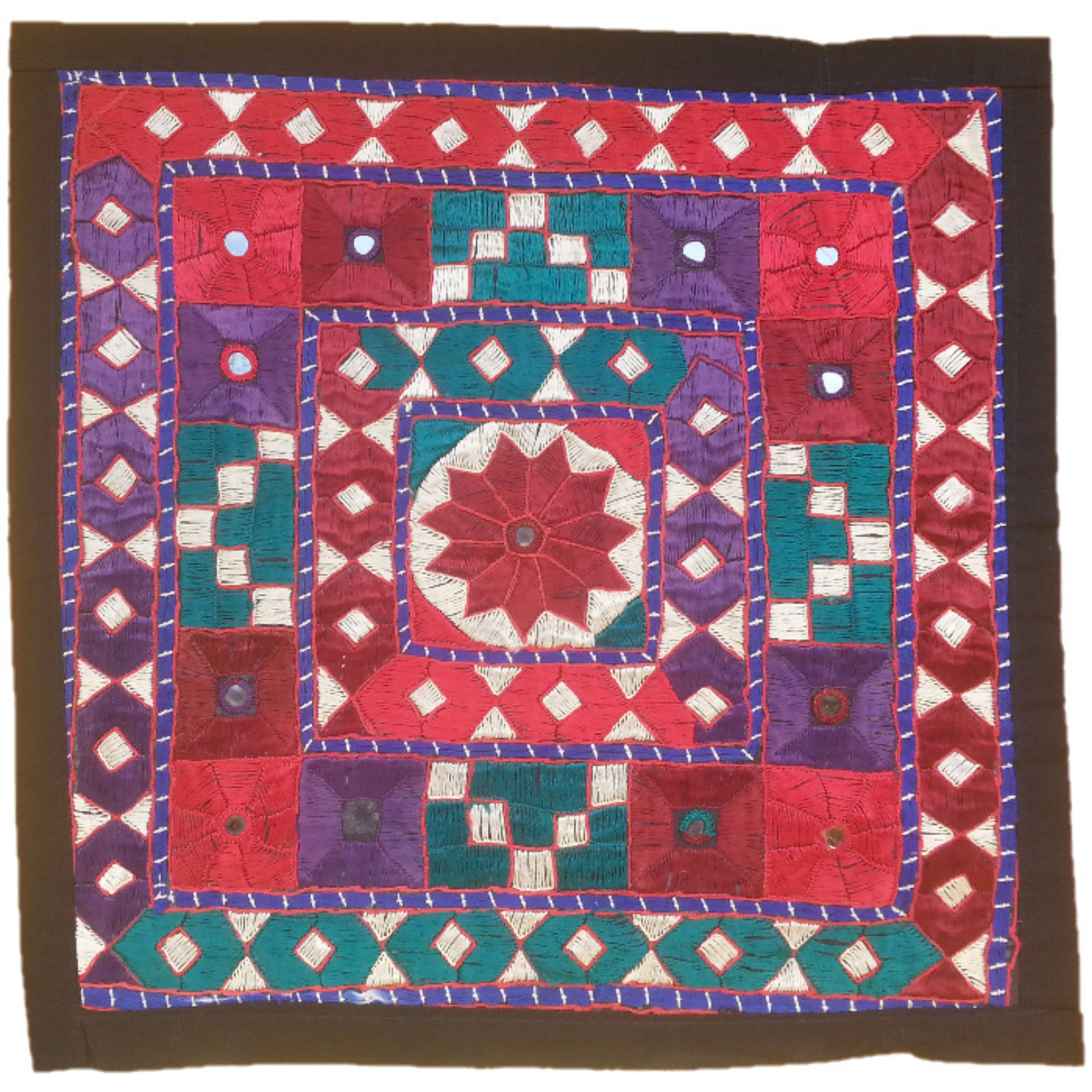 وسط میزی کوچک عسلی سوزن دوزی کد QUSOOZ75