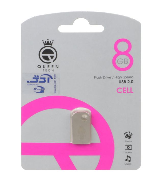 فلش مموری کوئین مدل CELL USB2.0 ظرفیت 8 گیگابایت