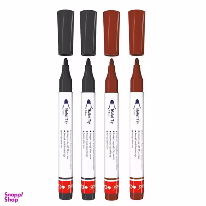 ماژیک وایت برد گرد کنکو مدل اپتیما بسته 4 عددی