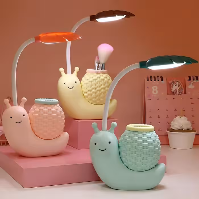 چراغ مطالعه جاقلمی دار طرح حلزون حصیری