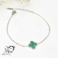 دستبند استیل ونکلیف سبز کد 6007
