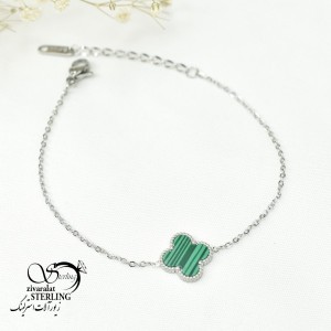 دستبند استیل ونکلیف سبز کد 6007