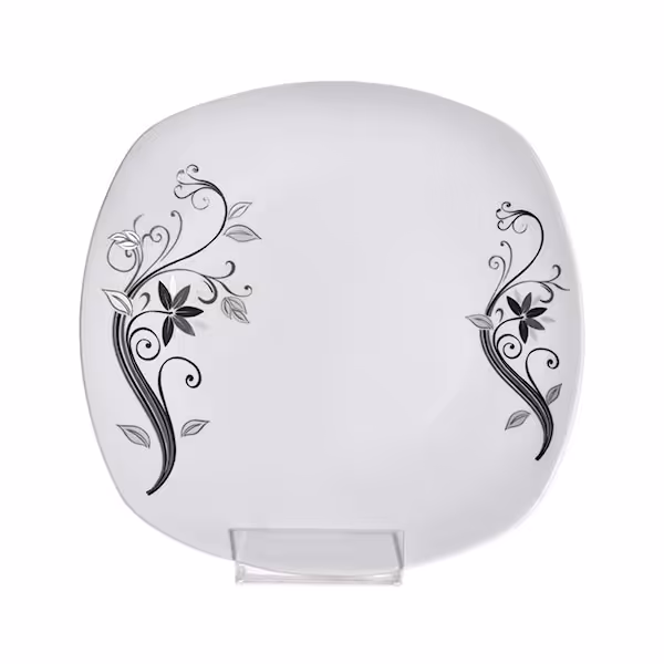 بشقاب تخت چهار گوش چینی پارس مدل 944