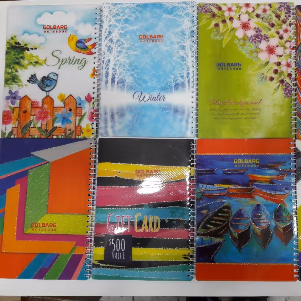 دفتر 50 برگ فنردوبل گلبرگ