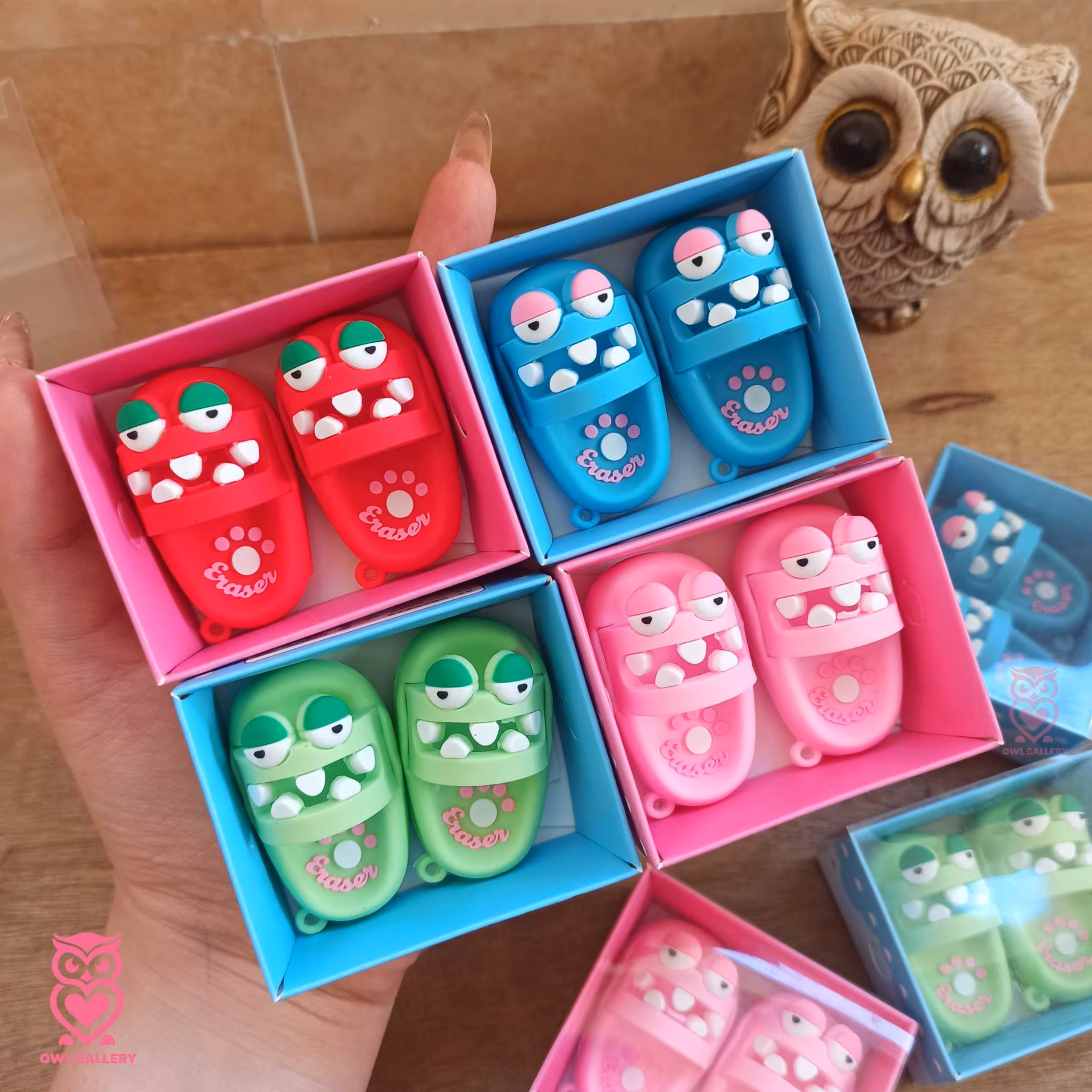 پک دو تایی پاکن مدل دمپایی طرح هیولا