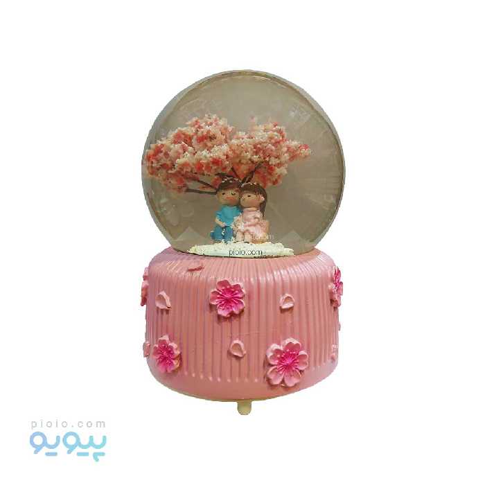 گوی برفی موزیکال طرح درخت شکوفه