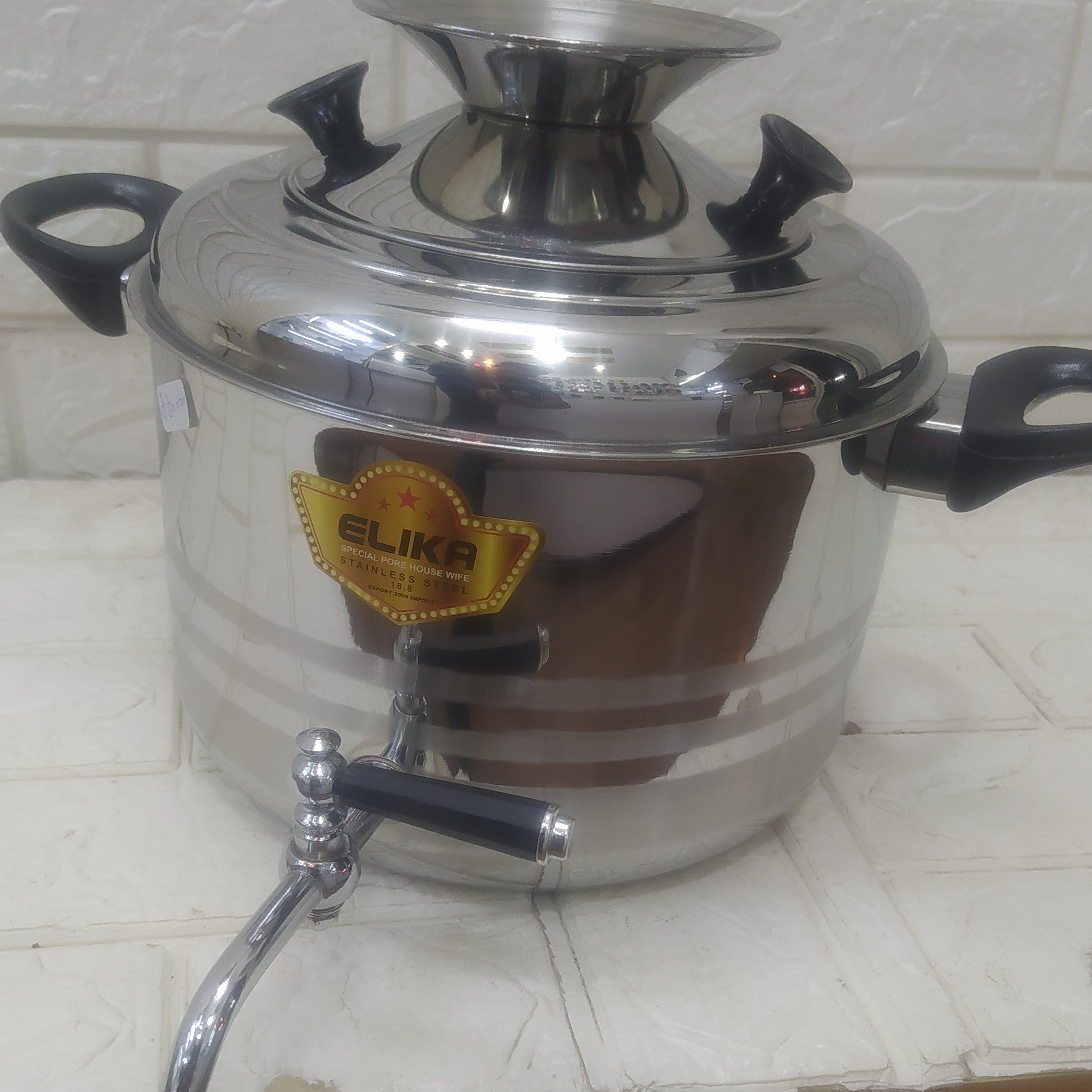 کتری استیل شیر دار بزرگ  مارک الیکا کیفیت عالی 