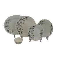 سرویس غذا خوری 25 پارچه آیروپال مدل استیما مشکی