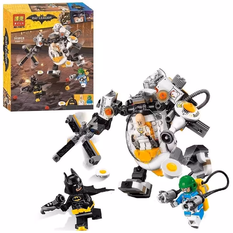 لگو نبرد بتمن و ربات غول پیکر  eggman مدل 10879 bella