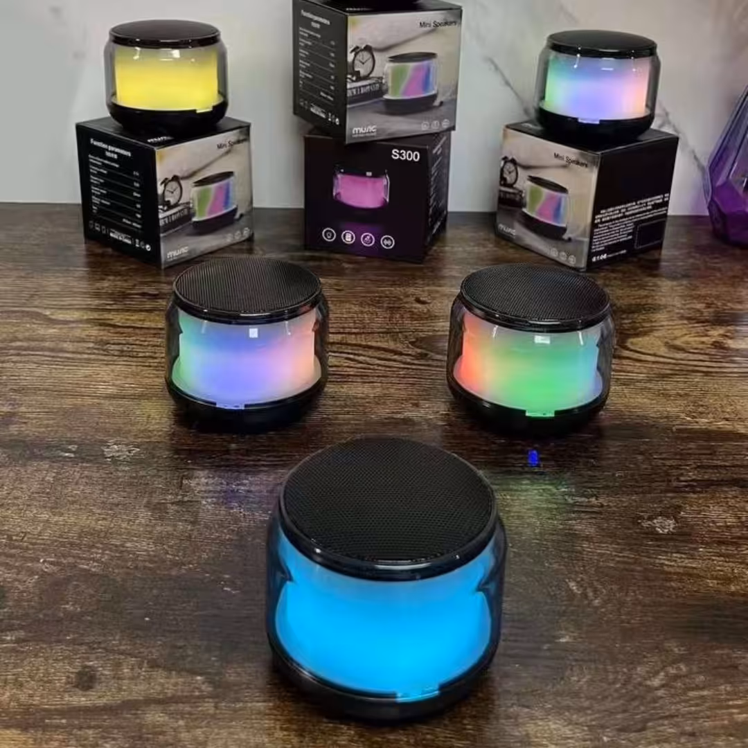 اسپیکر S300بلوتوث  دار و چراغ دار در  رنگبندی مختلف 