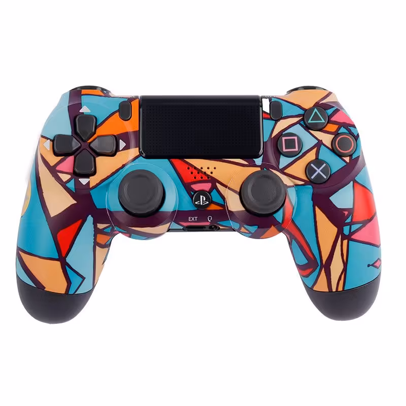 دسته بی سیم SONY PlayStation 4 DualShock 4 High Copy طرح رنگی