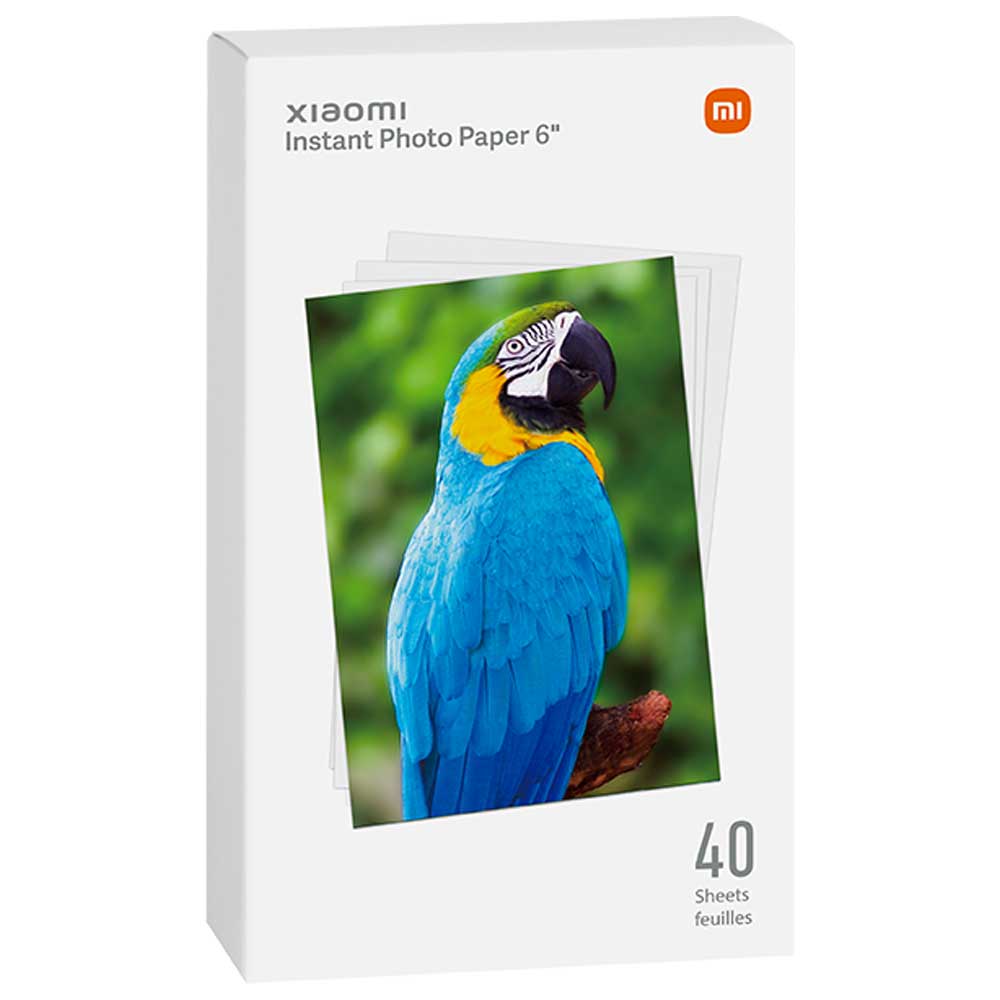 پک 40 تایی کاغذ چاپ عکس 6 اینچی شیائومی مدل Xiaomi Instant Photo Paper SD20
