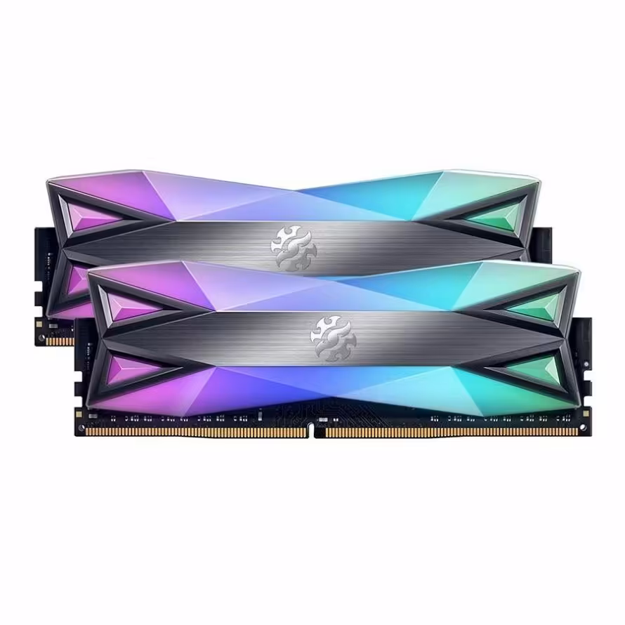 رم ای دیتا XPG SPECTRIX D60G RGB Tungsten Grey 16GB 8GBx2 3600MHz CL17