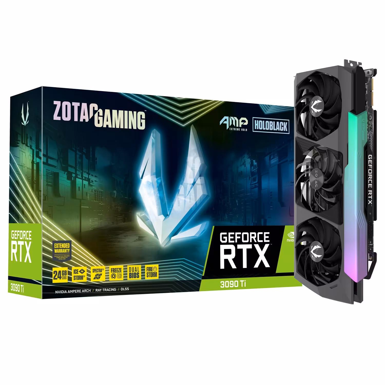کارت گرافیک زوتاک GeForce RTX 3090 Ti AMP Extreme Holo 24GB