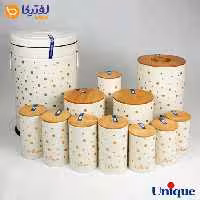 سرویس آشپزخانه یونیک UN-8013 فانتزی توپی درب بامبو 12 پارچه