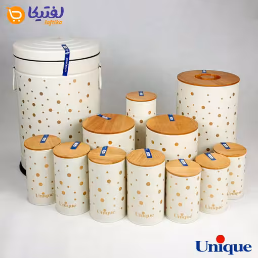 سرویس آشپزخانه یونیک UN-8013 فانتزی توپی درب بامبو 12 پارچه