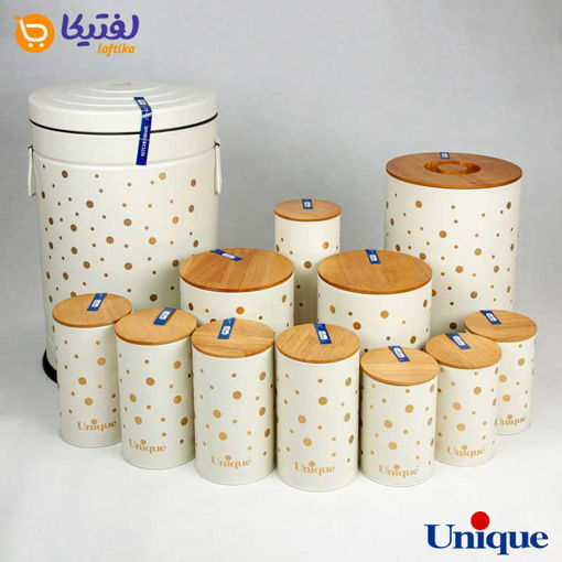 سرویس آشپزخانه یونیک UN-8013 فانتزی توپی درب بامبو 12 پارچه