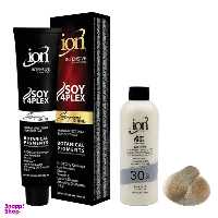 رنگ مو آیون (Ion) شماره 7.01 حجم 120 میلی‌لیتر رنگ بلوند طبیعی دودی متوسط + اکسیدان نه درصدی حجم 180 میلی‌لیتر