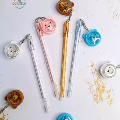 خودکار آویزدار خرس پولکی