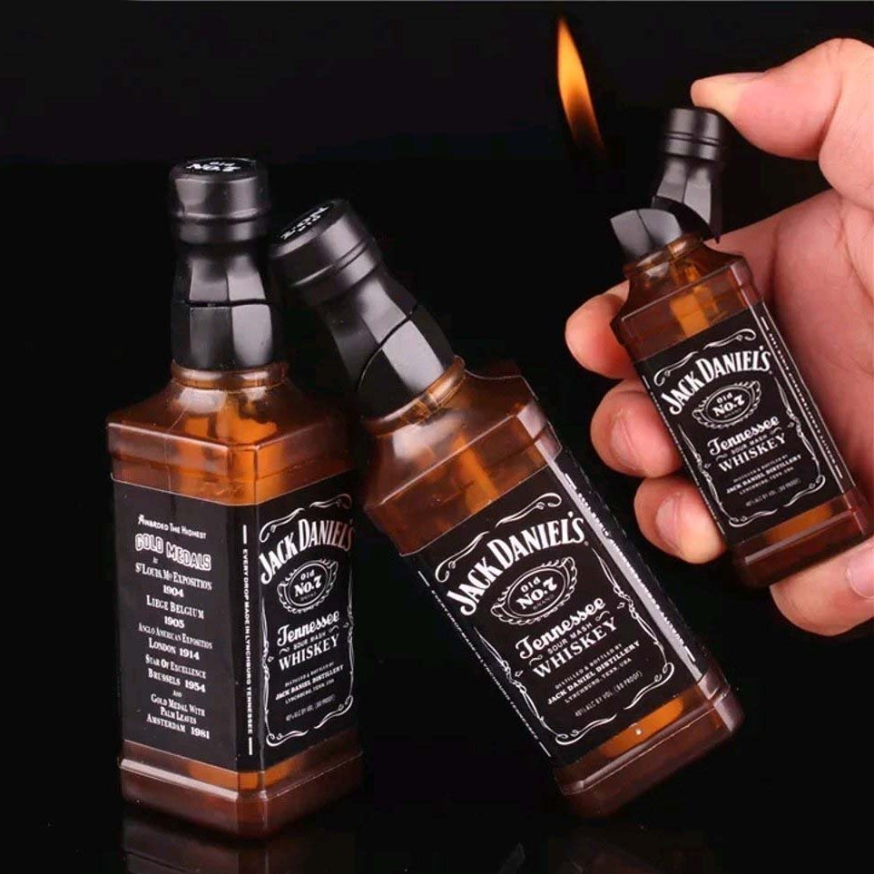 فندک جک دنیلز اصلی قابل شارژ مجدد با گاز و پیج تنظیم شعله