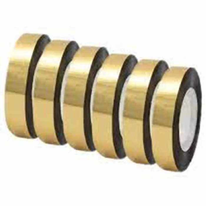 خرید چسب نواری طلایی با عرض 1 سانتی متر بسته 12 عددی