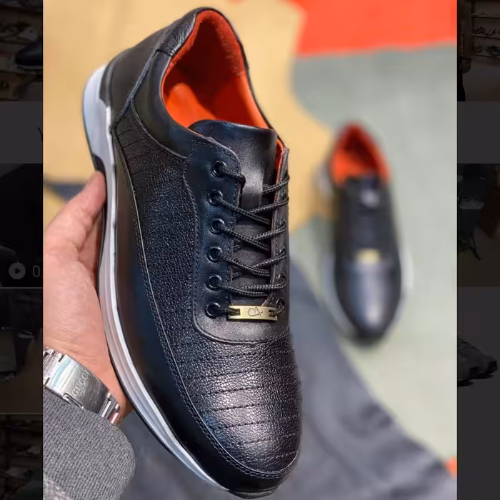 کفش مردانه تمام چرم طبیعی تبریز(صادراتی)