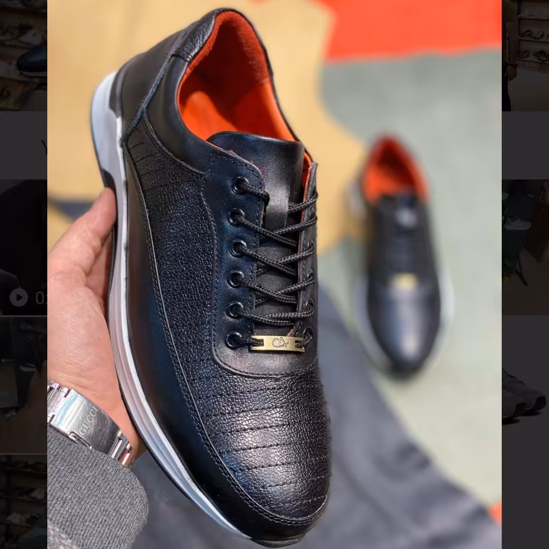 کفش مردانه تمام چرم طبیعی تبریز(صادراتی)