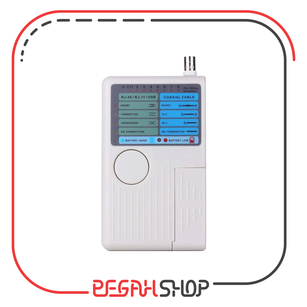 تستر کابل شبکه RJ45/BNC/RJ11/USB