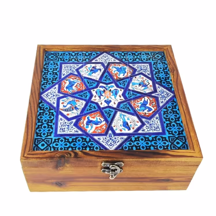 جعبه چوبی ترمو  سایز 22در22  مدل 38