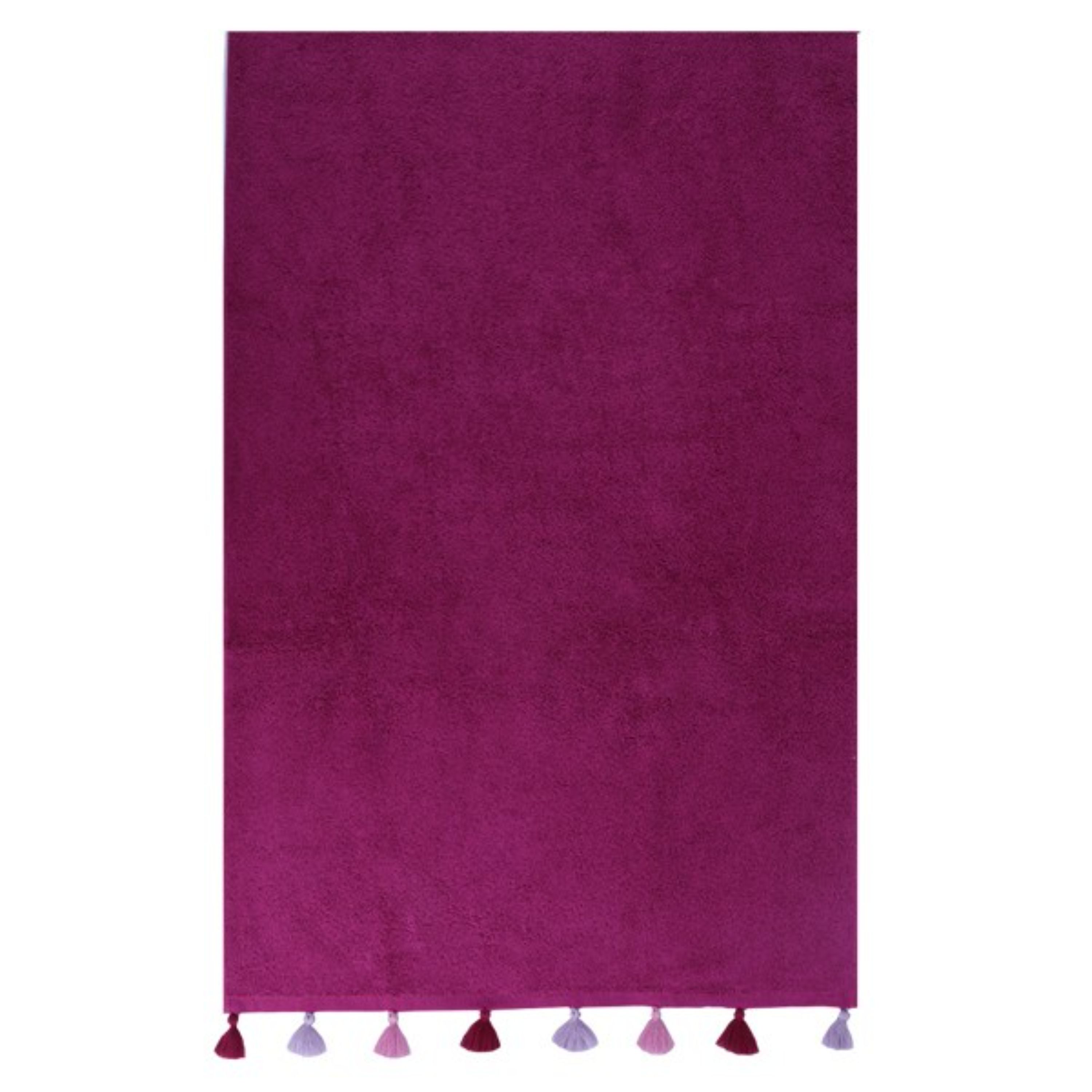حوله دستی مدل Crimson سایز 50x90 سانتی متر بنفش