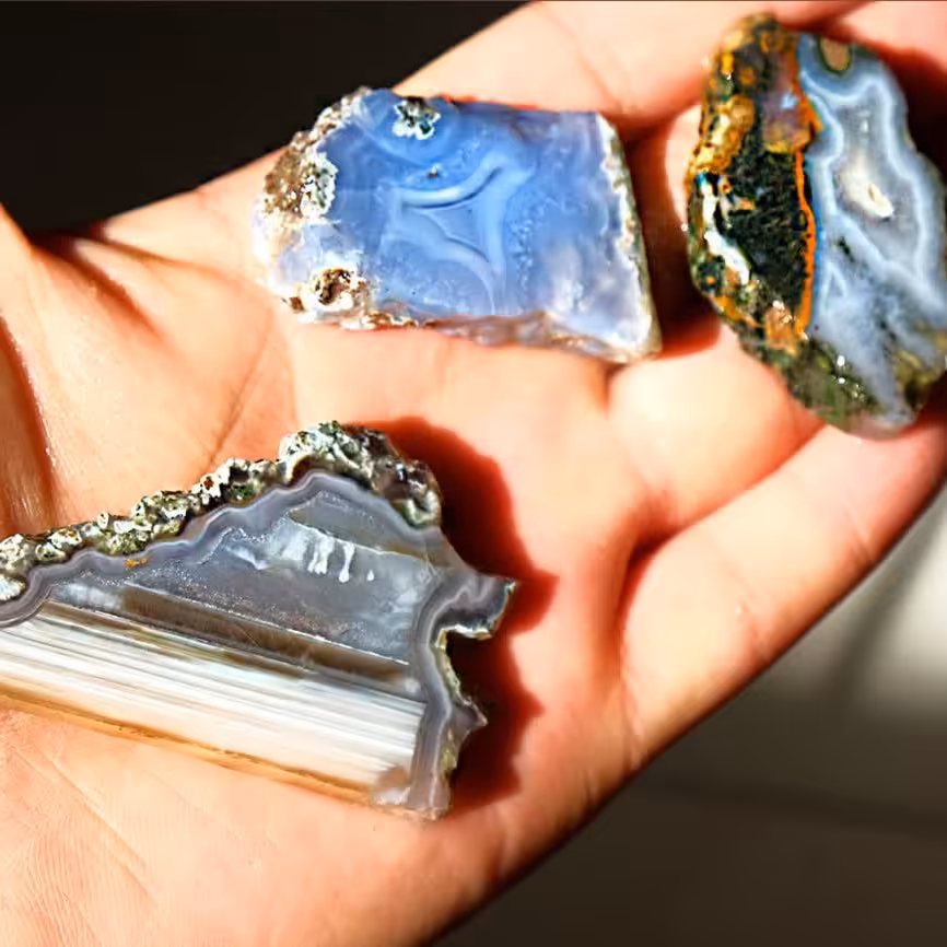 سنگ اسلایس عقیق مناسب گردن اویز