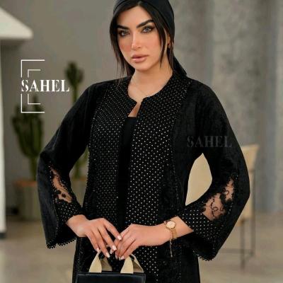 مانتو مجلسی مخمل مدل ترکیب هندی