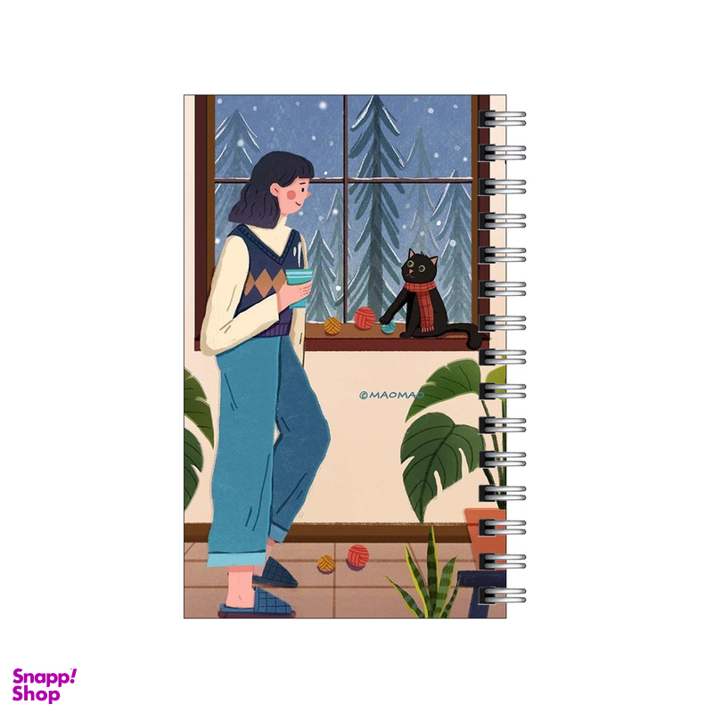 دفترچه یادداشت ۶۰ برگ مدل To Do List طرح دختر و منظره زمستان کد 9604594