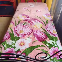پتو ژله ای سنفیلا طرح گل صورتی