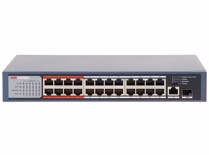 سوئیچ 26 پورت هایک ویژن مدل DS-3E0326P-E/M