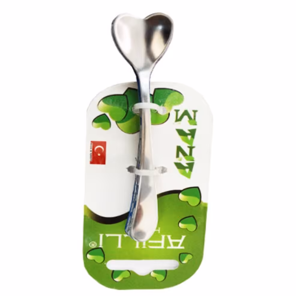 ست 6 تایی قاشق چایخوری طرح قلب

