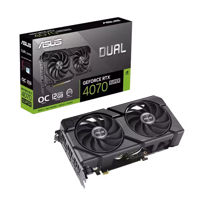 خرید کارت گرافیک ایسوس Dual GeForce RTX 4070 SUPER EVO OC Edition 12GB