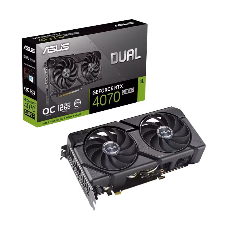 خرید کارت گرافیک ایسوس Dual GeForce RTX 4070 SUPER EVO OC Edition 12GB