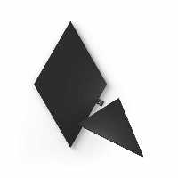 خرید پنل هوشمند روشنایی 3 تکه نانولیف Nanoleaf Limited Edition Ultra Black Triangles Expansion Pack با بهترین قیمت