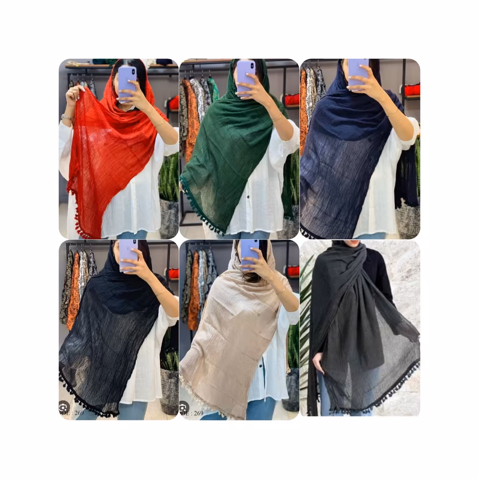 شال  الیاف طبیعی منگوله دار  اصلا دید نداردشال هنرمندی دور دوز تراکم بالا بدون آبرفت و بور شدن 