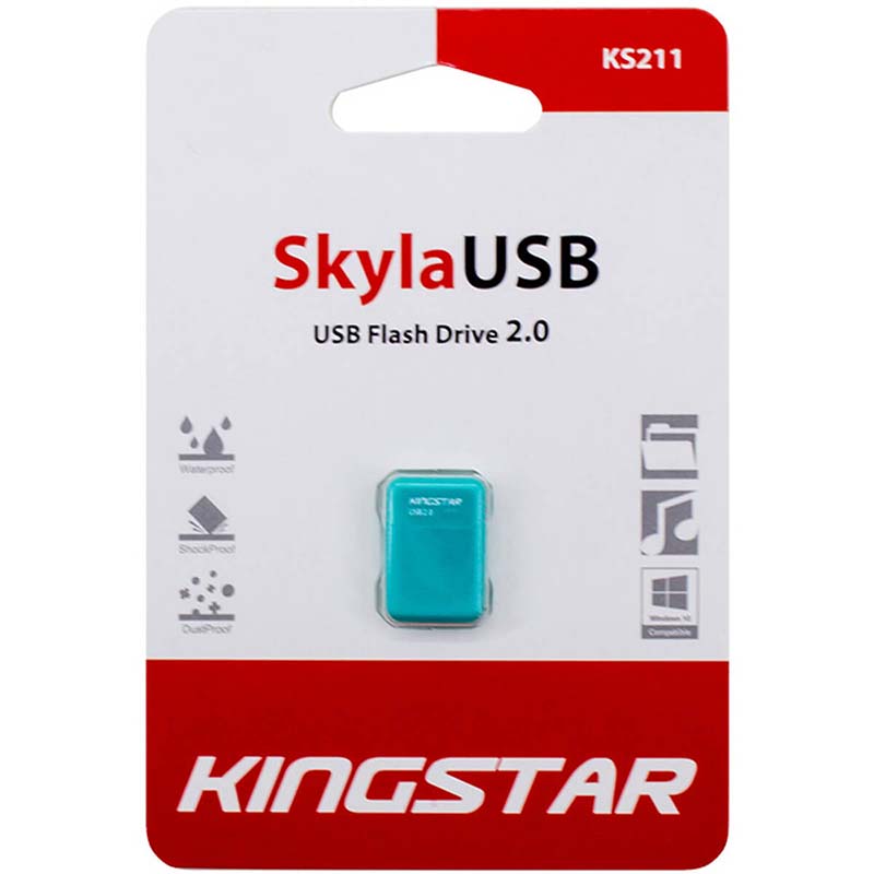 فلش 16گیگ کینگ استار Kingstar Skyla Ks211 فیروزه ای