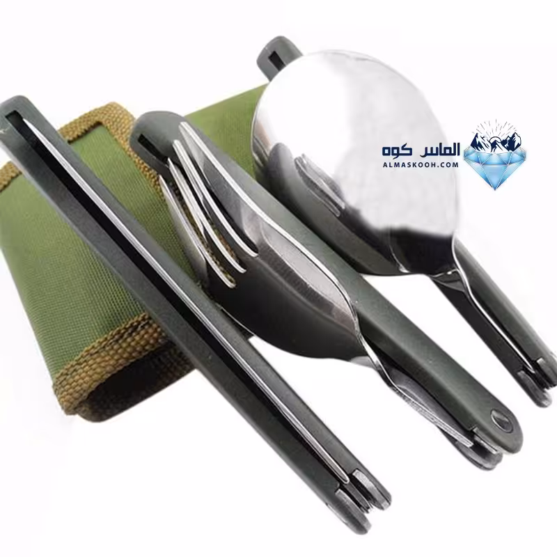 ست قاشق و چنگال و چاقو تاشو
