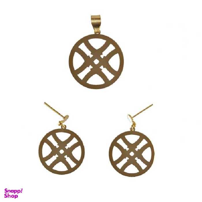 نیم ست طلا 18 عیار سانا گالری مدل D407