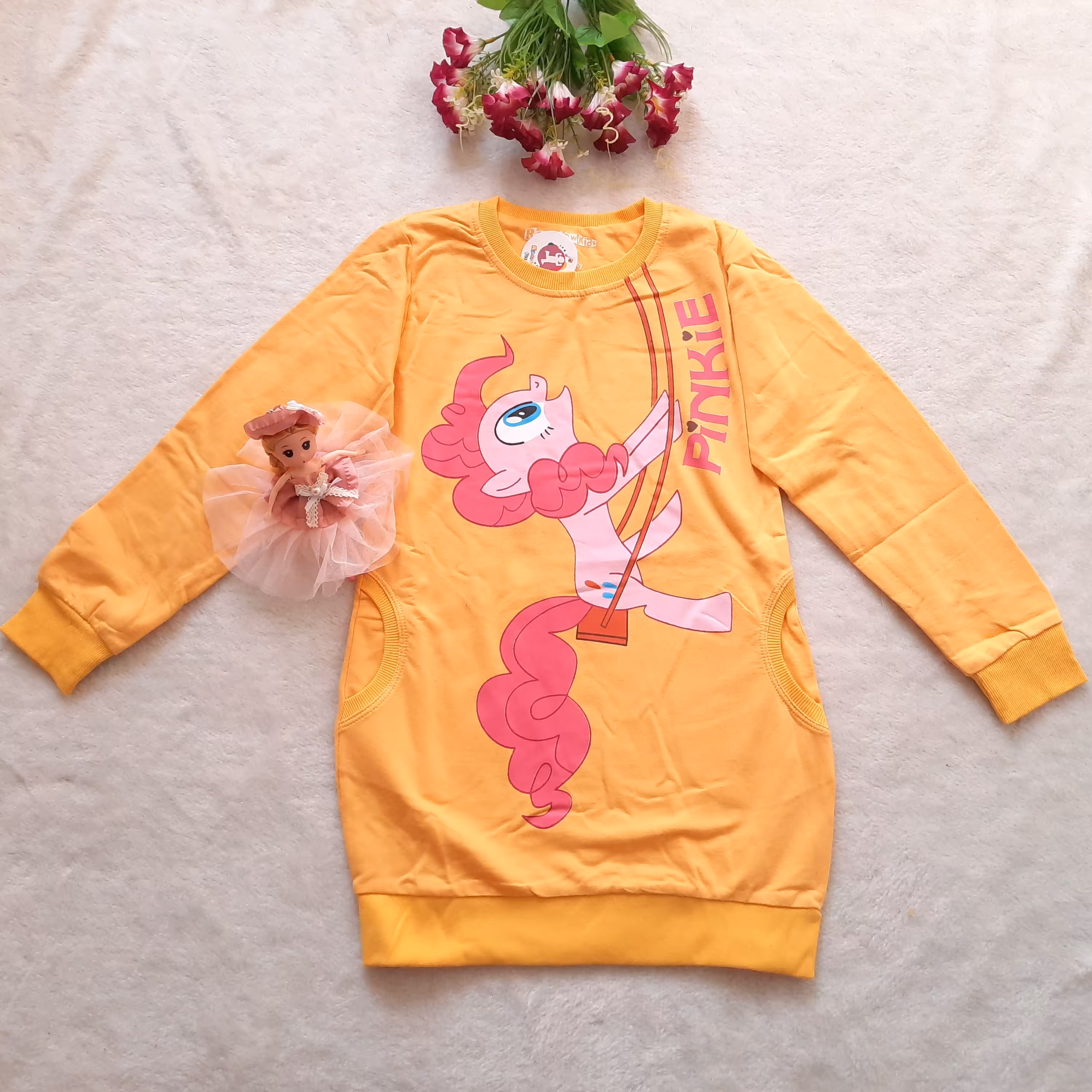 بلوز دورس بلند-تونیک دخترانه-مناسب 8 تا 14 سال-بهاره پاییزه-ارسال رایگان