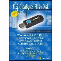 فلش بوتیبل دوگانه  Windows 10 Pro. Ent. X64 - Office 2021 - Driver Pack 2023  